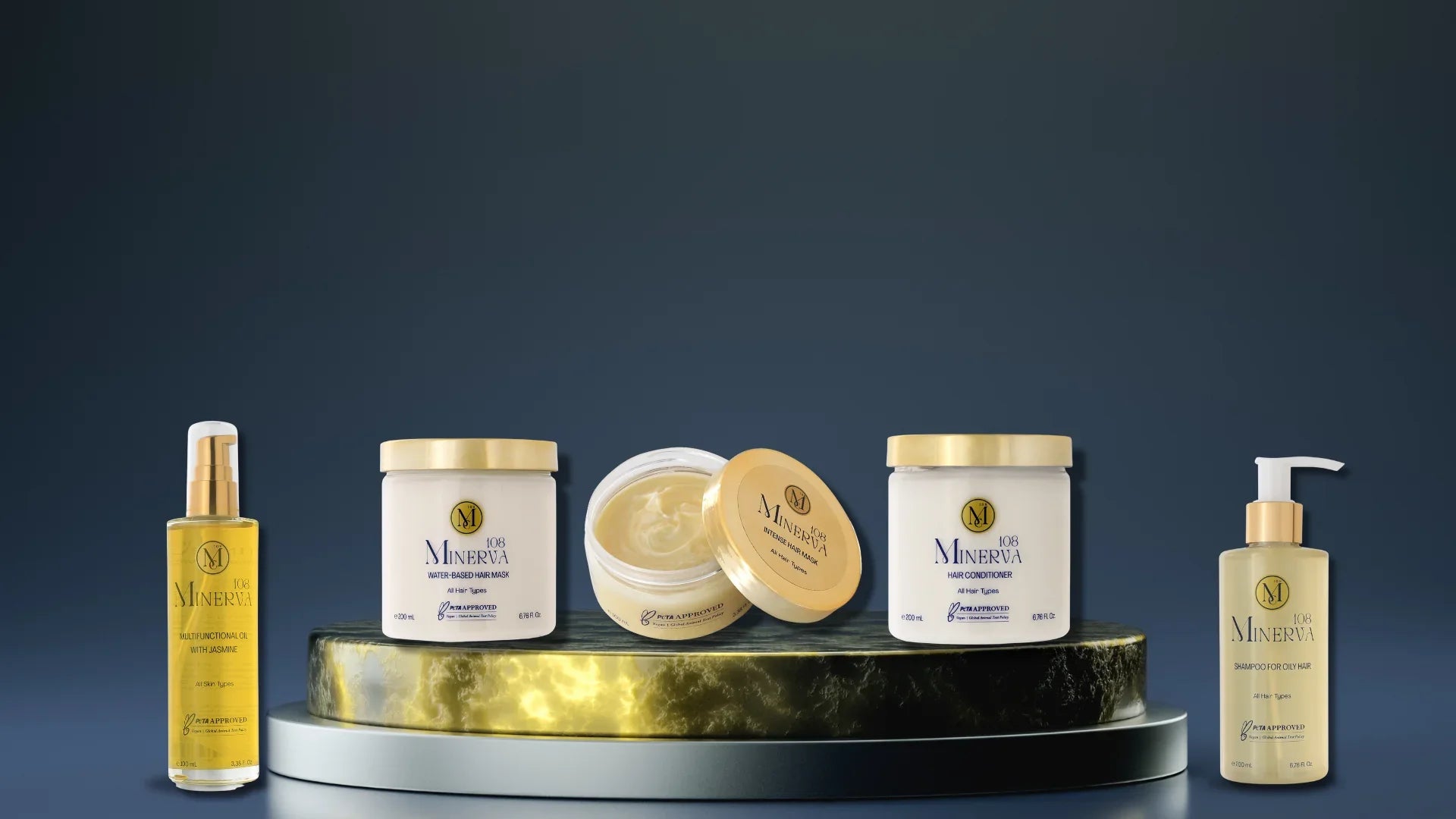 Minerva108 hair care collection