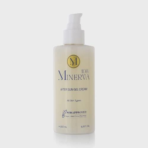 Minerva108 After Sun Gel Cream, Vegan Cooling Soothing Care (200 ml)