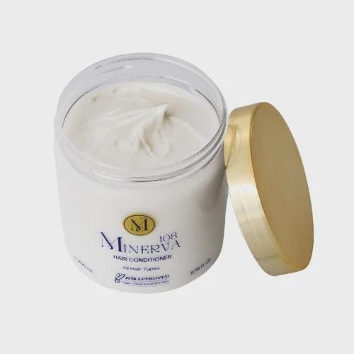 Minerva108 Hair Conditioner, Vegan Moisturizing Detangling (200 ml)