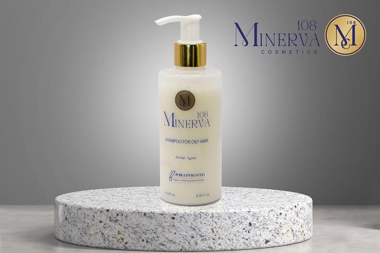 Minerva108 Shampoo for Oily Hair, Vegan Balancing Care (200 ml)