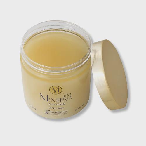 Minerva108 Body Scrub, Vegan Smoothing Hydrating Polish (150 ml / 350 ml)