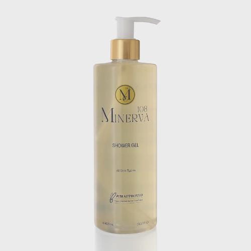 Minerva108 Shower Gel, Vegan Nourishing Body Wash (400 ml)
