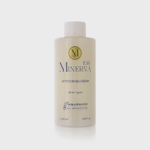 Minerva108 After Sun Gel Cream, Vegan Cooling Soothing Care (200 ml)