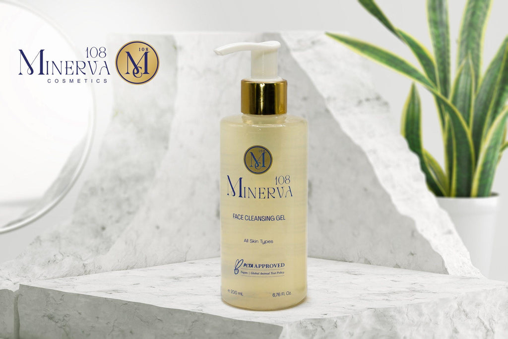 Minerva108 Facial Cleansing Gel, Vegan All Skin Types (200 ml)