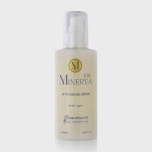 Minerva108 After Sun Gel Cream, Vegan Cooling Soothing Care (200 ml)