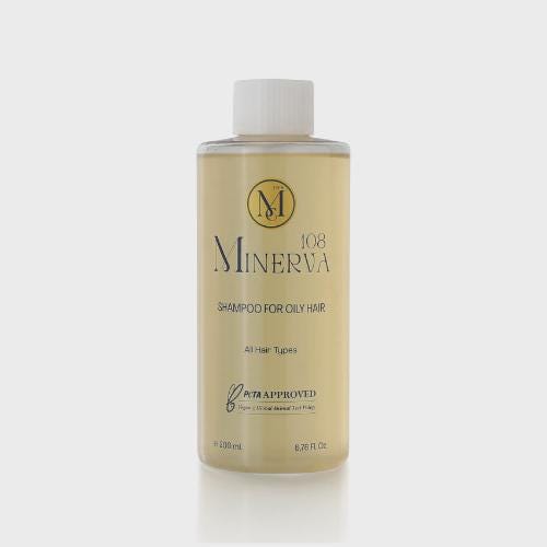 Minerva108 Shampoo for Oily Hair, Vegan Balancing Care (200 ml)