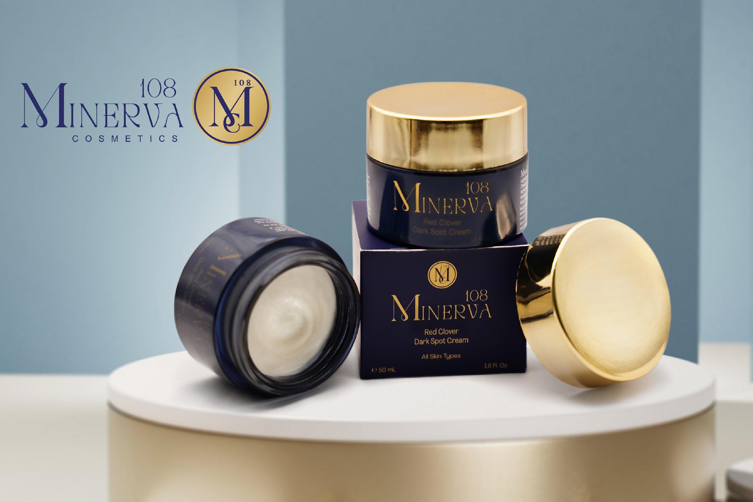 Minerva108 Red Clover Anti-Dark Spot Cream, Vegan Brightening (50 ml)