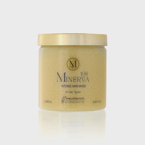 Minerva108 Intensive Hair Care Mask, Vegan Deep Conditioning Repair (100 ml / 200 ml)