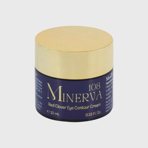 Minerva108 Red Clover Eye Contour Cream, Anti-Wrinkle, Vegan, Cruelty-Free (10 ml)