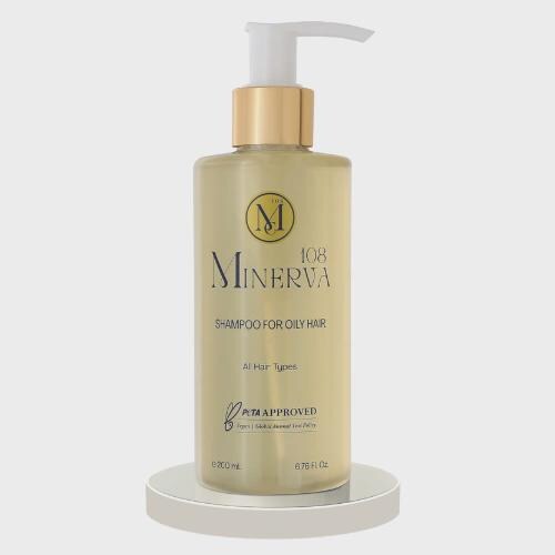 Minerva108 Shampoo for Oily Hair, Vegan Balancing Care (200 ml)