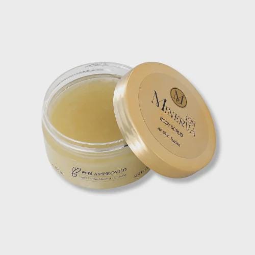 Minerva108 Body Scrub, Vegan Smoothing Hydrating Polish (150 ml / 350 ml)