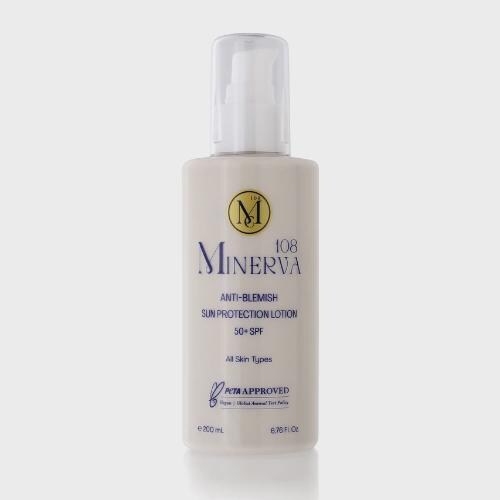 Minerva108 Anti-Blemish Sun Protection Lotion SPF 50+, Vegan (200 ml)