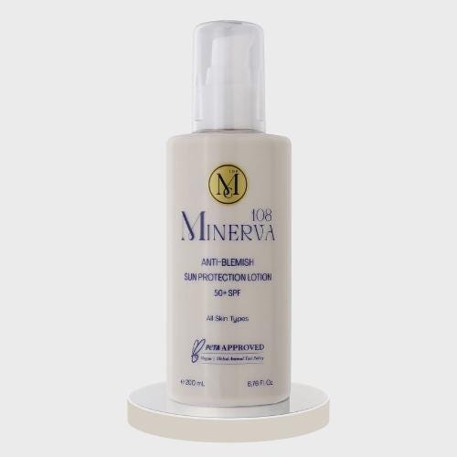 Minerva108 Anti-Blemish Sun Protection Lotion SPF 50+, Vegan (200 ml)