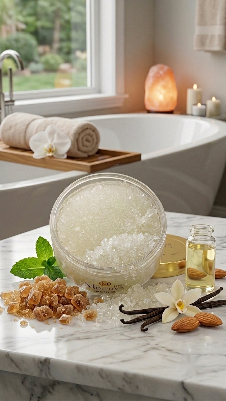 Minerva108 Face Scrub 60 ml, ürün dokusu