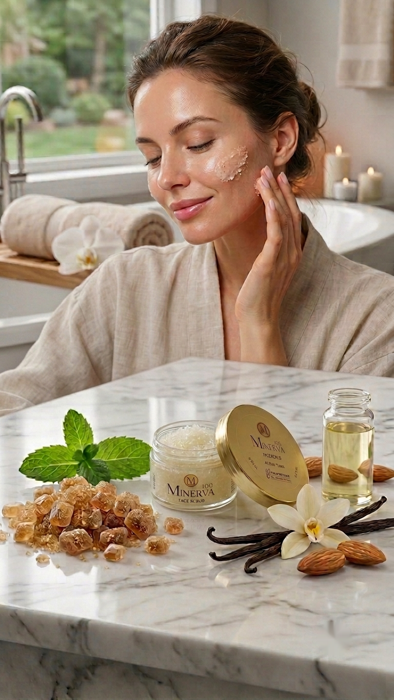 Minerva108 Face Scrub kullanımı