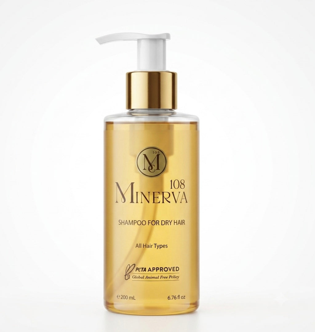 Minerva108 Shampoo for Dry Hair, Vegan Hydrating Care (200 ml)