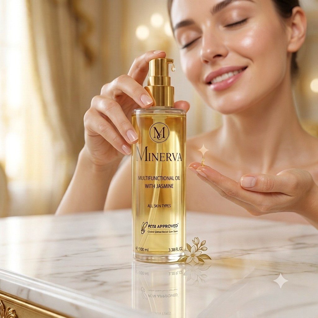 minerva108 vegan jasmine multi oil nourishing hair face body cruelty free 100ml