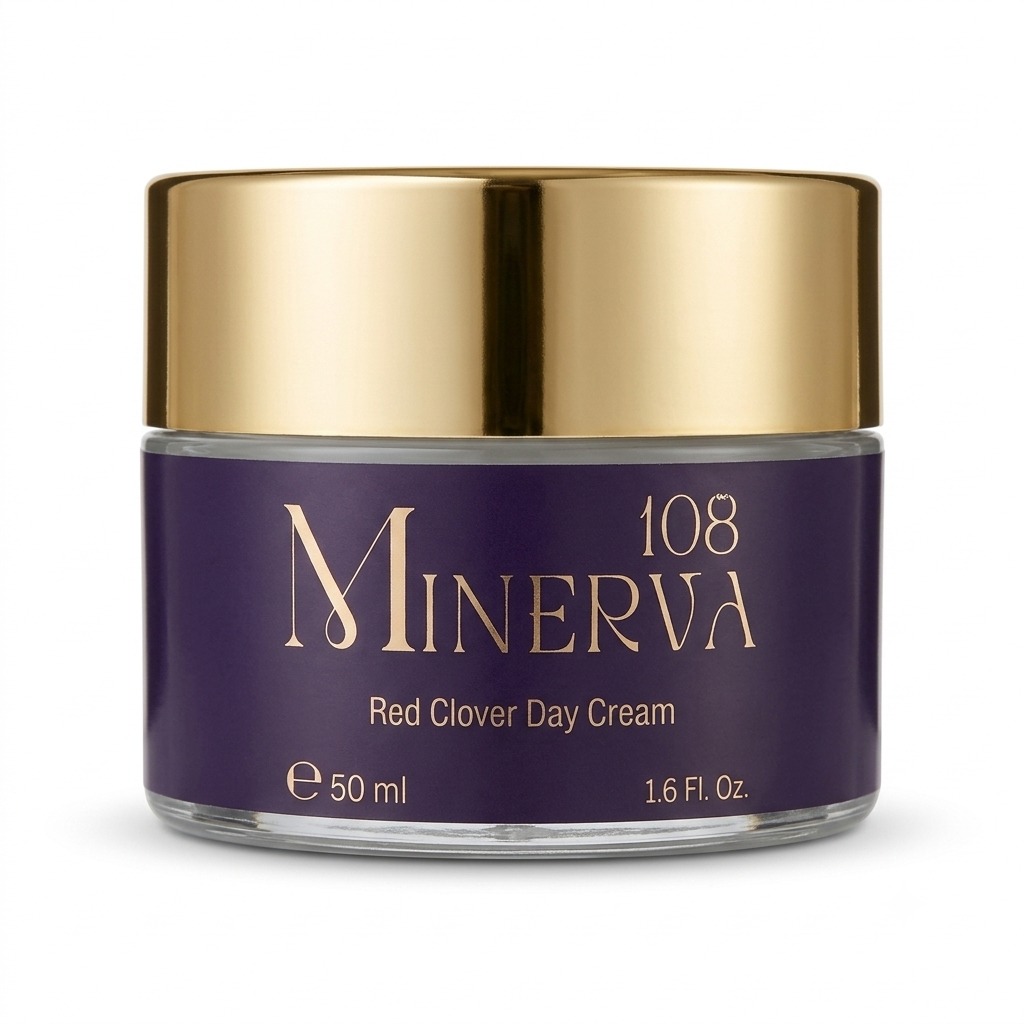 Minerva108 red clover day cream hydrating anti aging face moisturizer 50ml