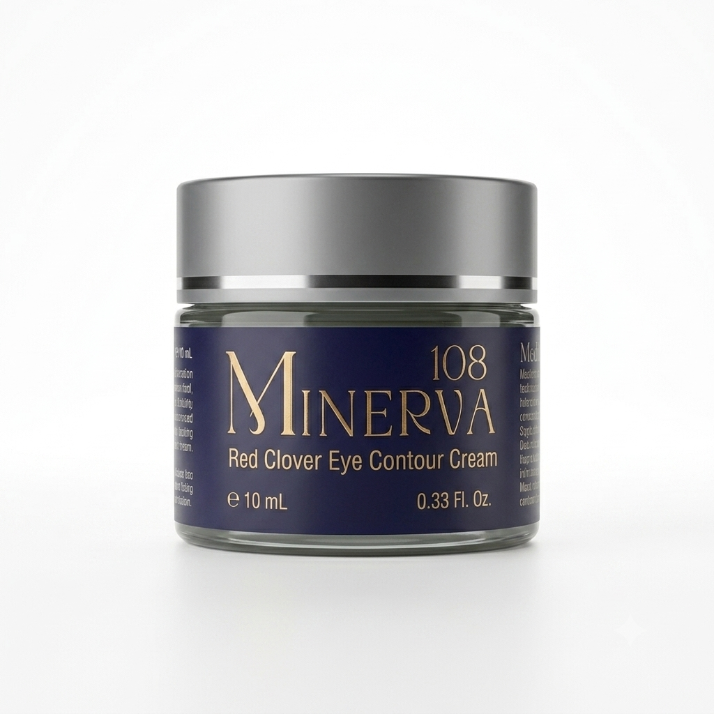 Minerva108 red clover eye contour cream anti wrinkle vegan cruelty free 10ml