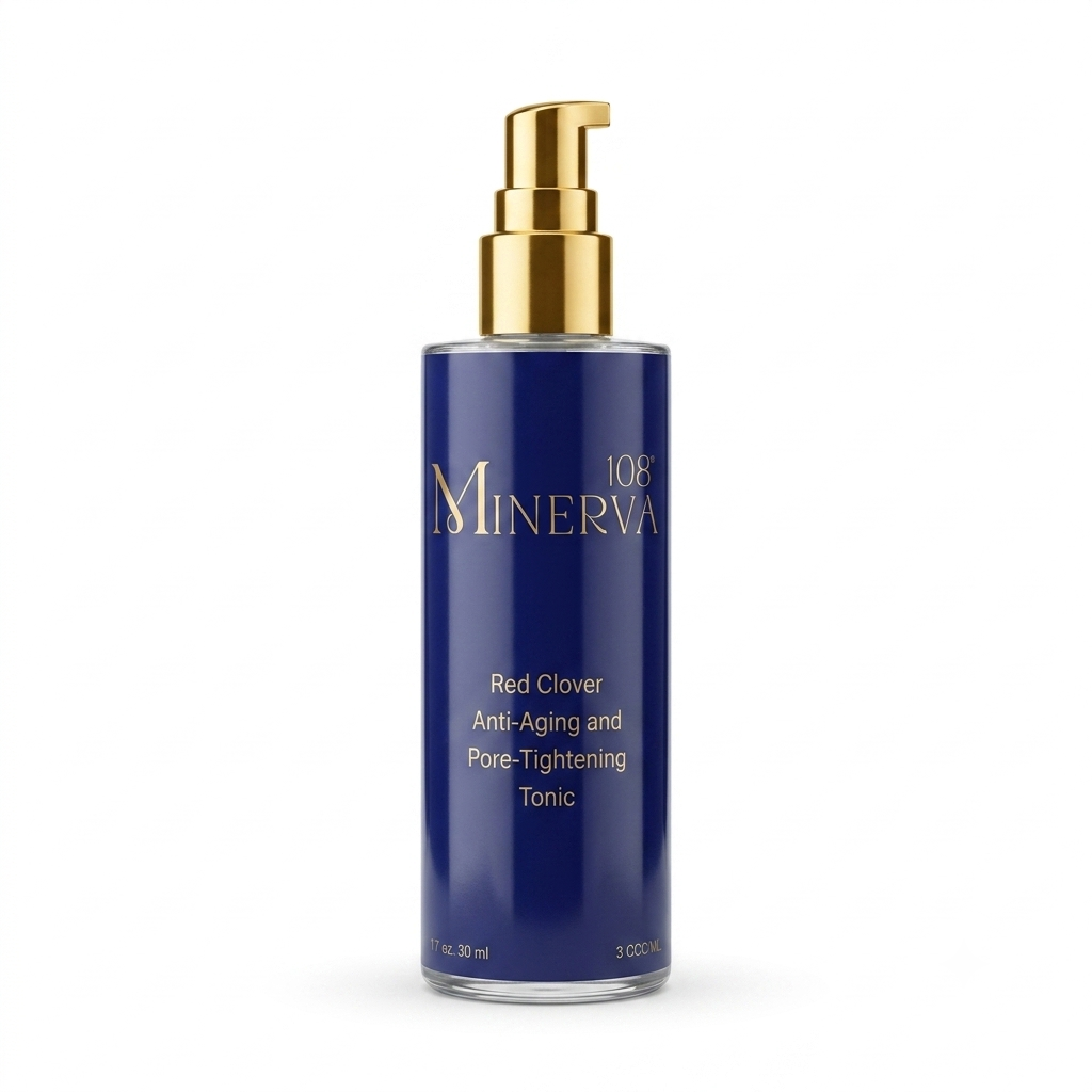 Minerva108 red clover pore tightening tonic vegan cruelty free face toner 100ml