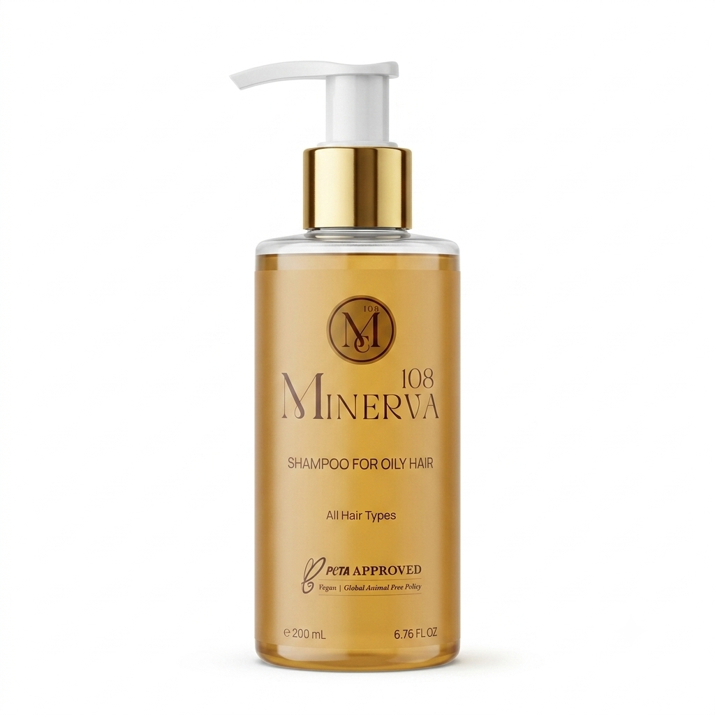 minerva jasmine balancing shampoo for oily hair vegan clarifying 200ml