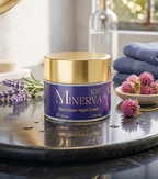 Minerva108 Red Clover Night Cream 50 ml, kapalı kavanoz