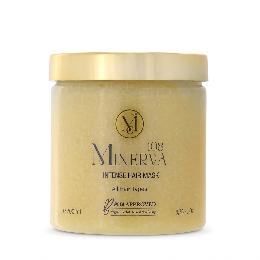Minerva108 Intensive Haarpflege-Maske, vegan, intensiv pflegend und reparierend (100 ml / 200 ml)